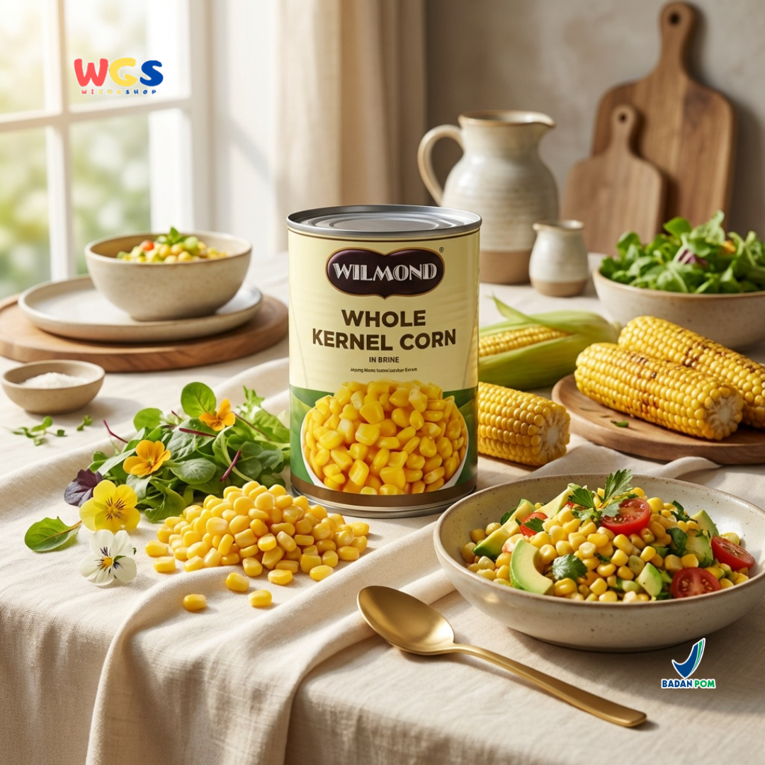 Wilmond Whole Kernel Corn Golden Sweet 425g - Canned Sweet Corn