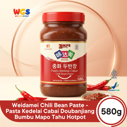 Weidamei Chili Bean Paste 580g - Pasta Kedelai Cabai Doubanjiang Bumbu Mapo Tahu Hotpot