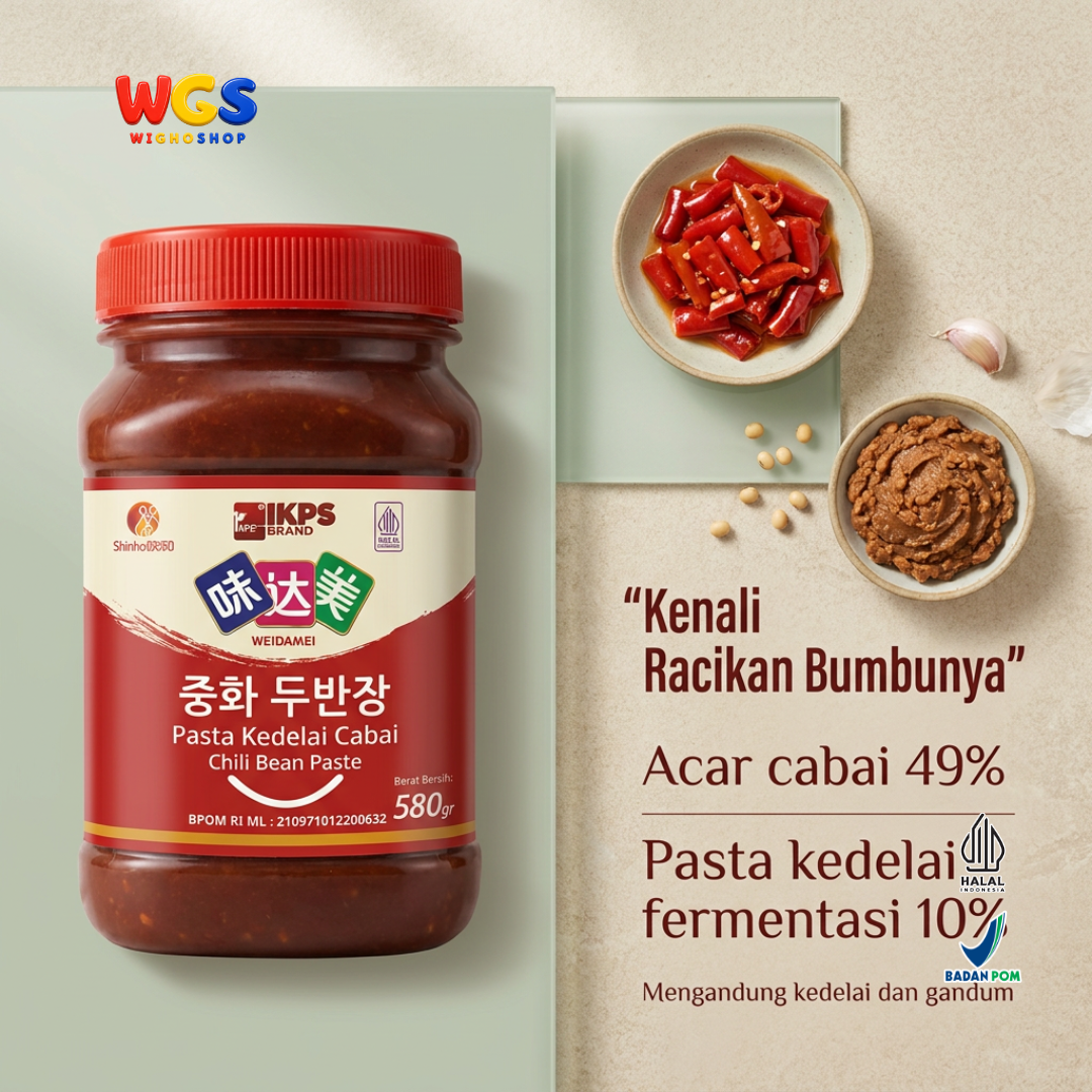 Weidamei Chili Bean Paste 580g - Pasta Kedelai Cabai Doubanjiang Bumbu Mapo Tahu Hotpot