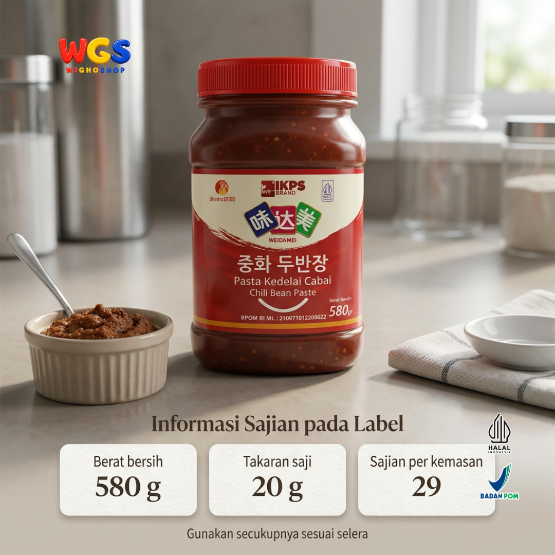 Weidamei Chili Bean Paste 580g - Pasta Kedelai Cabai Doubanjiang Bumbu Mapo Tahu Hotpot