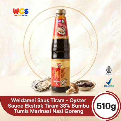 Weidamei Saus Tiram 510g - Oyster Sauce Ekstrak Tiram 38% Bumbu Tumis Marinasi Nasi Goreng
