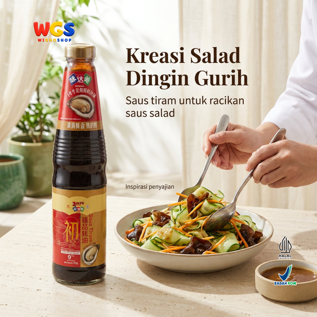 Weidamei Saus Tiram 510g - Oyster Sauce Ekstrak Tiram 38% Bumbu Tumis Marinasi Nasi Goreng
