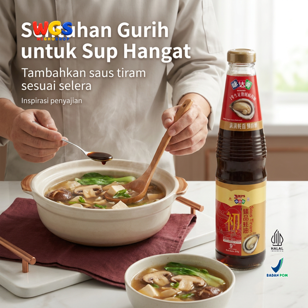 Weidamei Saus Tiram 510g - Oyster Sauce Ekstrak Tiram 38% Bumbu Tumis Marinasi Nasi Goreng