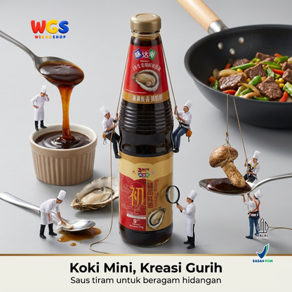 Weidamei Saus Tiram 510g - Oyster Sauce Ekstrak Tiram 38% Bumbu Tumis Marinasi Nasi Goreng