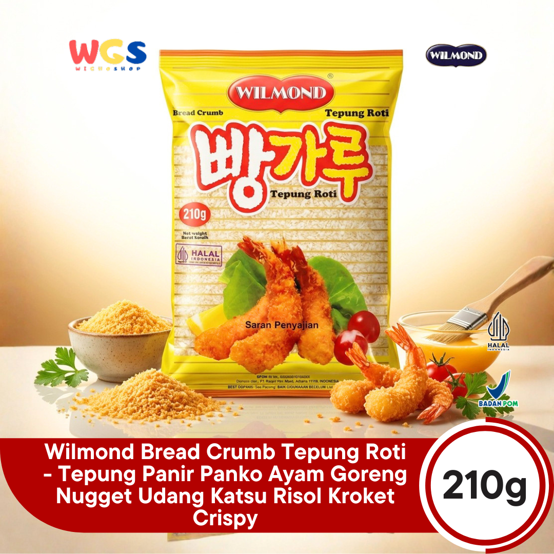Wilmond Bread Crumbs 210g – Crispy Breadcrumbs for Fried Food, Tempura, and Nuggets