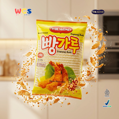 Wilmond Bread Crumbs 210g – Crispy Breadcrumbs for Fried Food, Tempura, and Nuggets