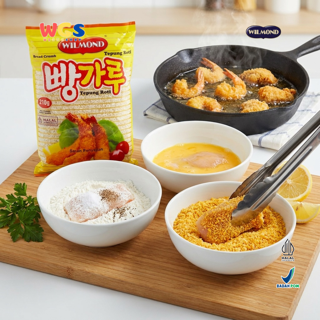 Wilmond Bread Crumbs 210g – Crispy Breadcrumbs for Fried Food, Tempura, and Nuggets