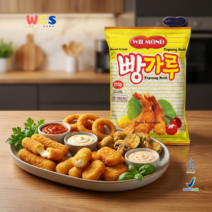 Wilmond Bread Crumbs 210g – Crispy Breadcrumbs for Fried Food, Tempura, and Nuggets