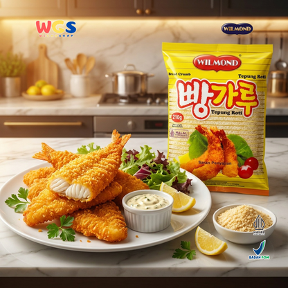 Wilmond Bread Crumbs 210g – Crispy Breadcrumbs for Fried Food, Tempura, and Nuggets