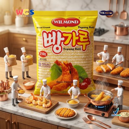 Wilmond Bread Crumbs 210g – Crispy Breadcrumbs for Fried Food, Tempura, and Nuggets