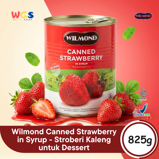 WILMOND Can Strawberry in Syrup 825g - Strawberries in Syrup