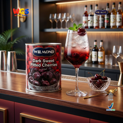 WILMOND Dark Sweet Pitted Cherries in Syrup 825g - Premium Cherries