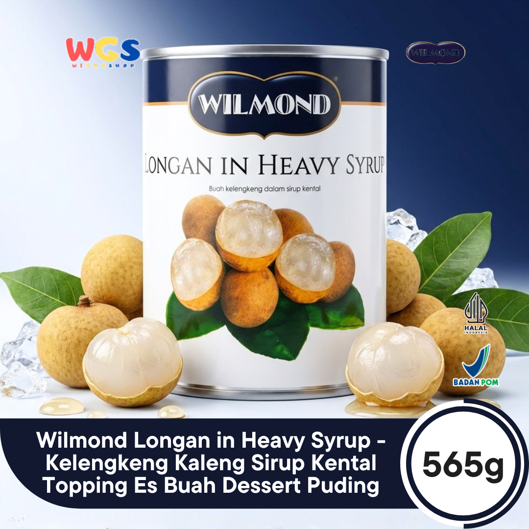 Wilmond Longan in Heavy Syrup 565g – Longan Fruit in Thick, Sweet, and Refreshing Syrup