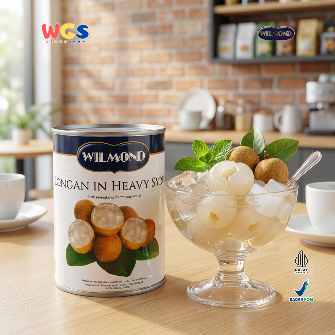 Wilmond Longan in Heavy Syrup 565g – Longan Fruit in Thick, Sweet, and Refreshing Syrup