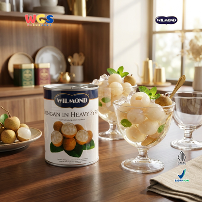 Wilmond Longan in Heavy Syrup 565g – Longan Fruit in Thick, Sweet, and Refreshing Syrup