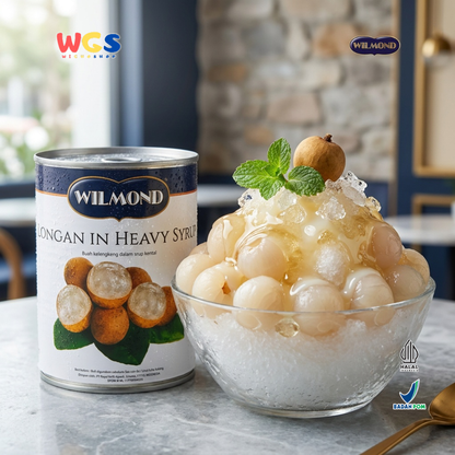 Wilmond Longan in Heavy Syrup 565g – Longan Fruit in Thick, Sweet, and Refreshing Syrup