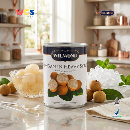 Wilmond Longan in Heavy Syrup 565g – Longan Fruit in Thick, Sweet, and Refreshing Syrup
