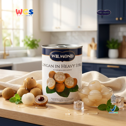 Wilmond Longan in Heavy Syrup 565g – Longan Fruit in Thick, Sweet, and Refreshing Syrup