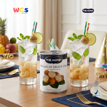Wilmond Longan in Heavy Syrup 565g – Longan Fruit in Thick, Sweet, and Refreshing Syrup