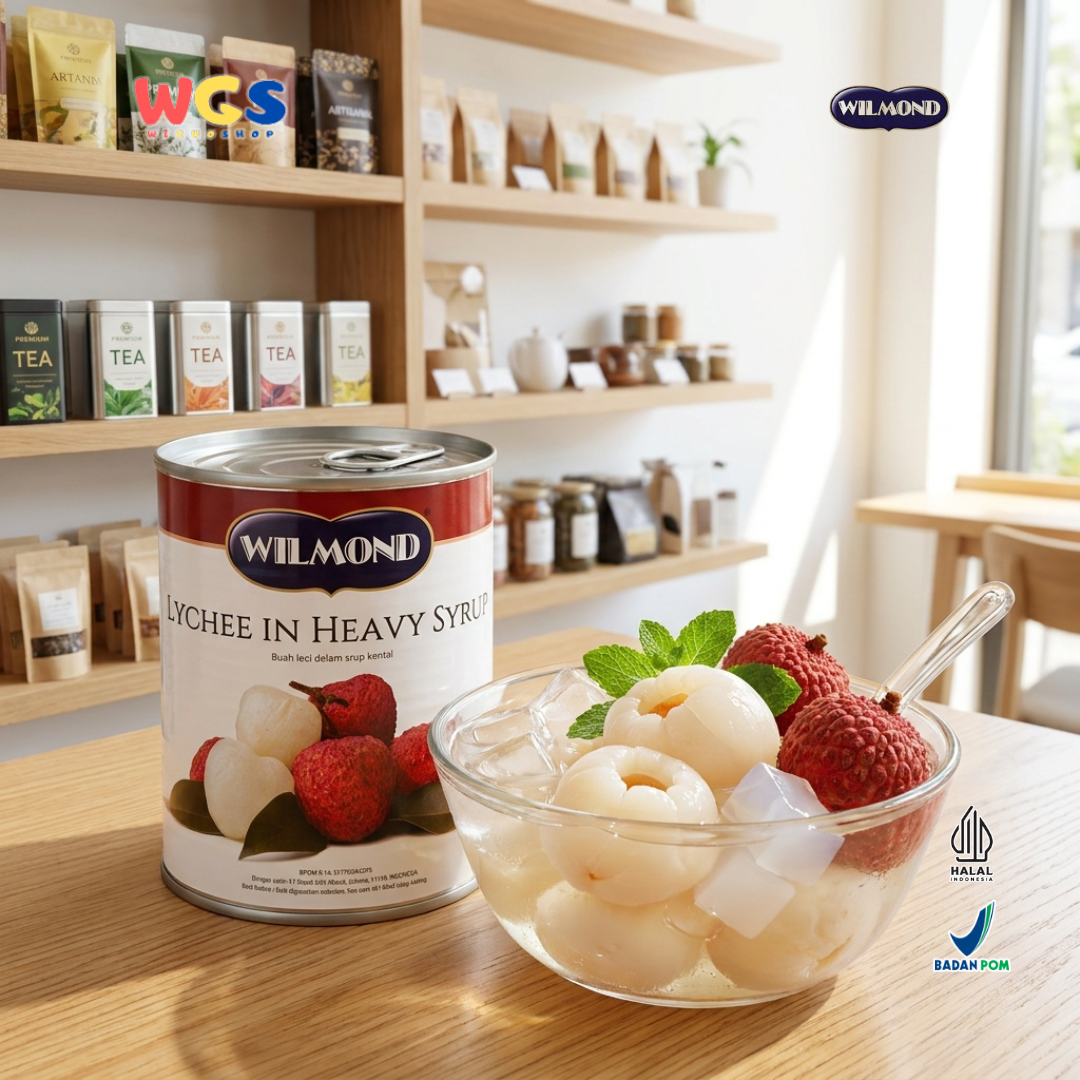 Wilmond Lychee in Heavy Syrup 565g – Canned Lychee Fruit in Fresh Heavy Syrup