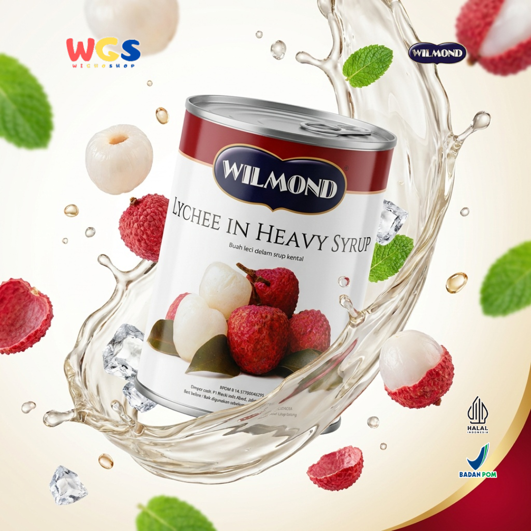 Wilmond Lychee in Heavy Syrup 565g – Canned Lychee Fruit in Fresh Heavy Syrup