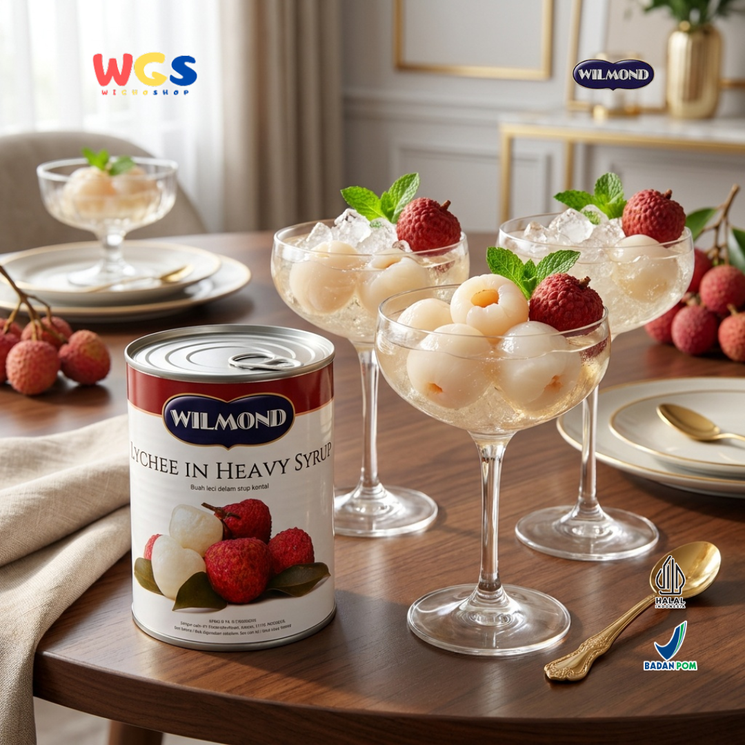 Wilmond Lychee in Heavy Syrup 565g – Canned Lychee Fruit in Fresh Heavy Syrup