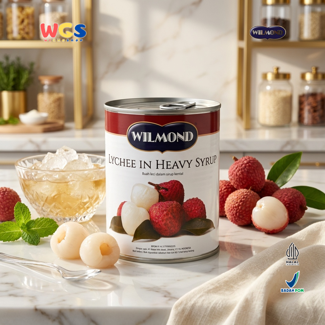 Wilmond Lychee in Heavy Syrup 565g – Canned Lychee Fruit in Fresh Heavy Syrup