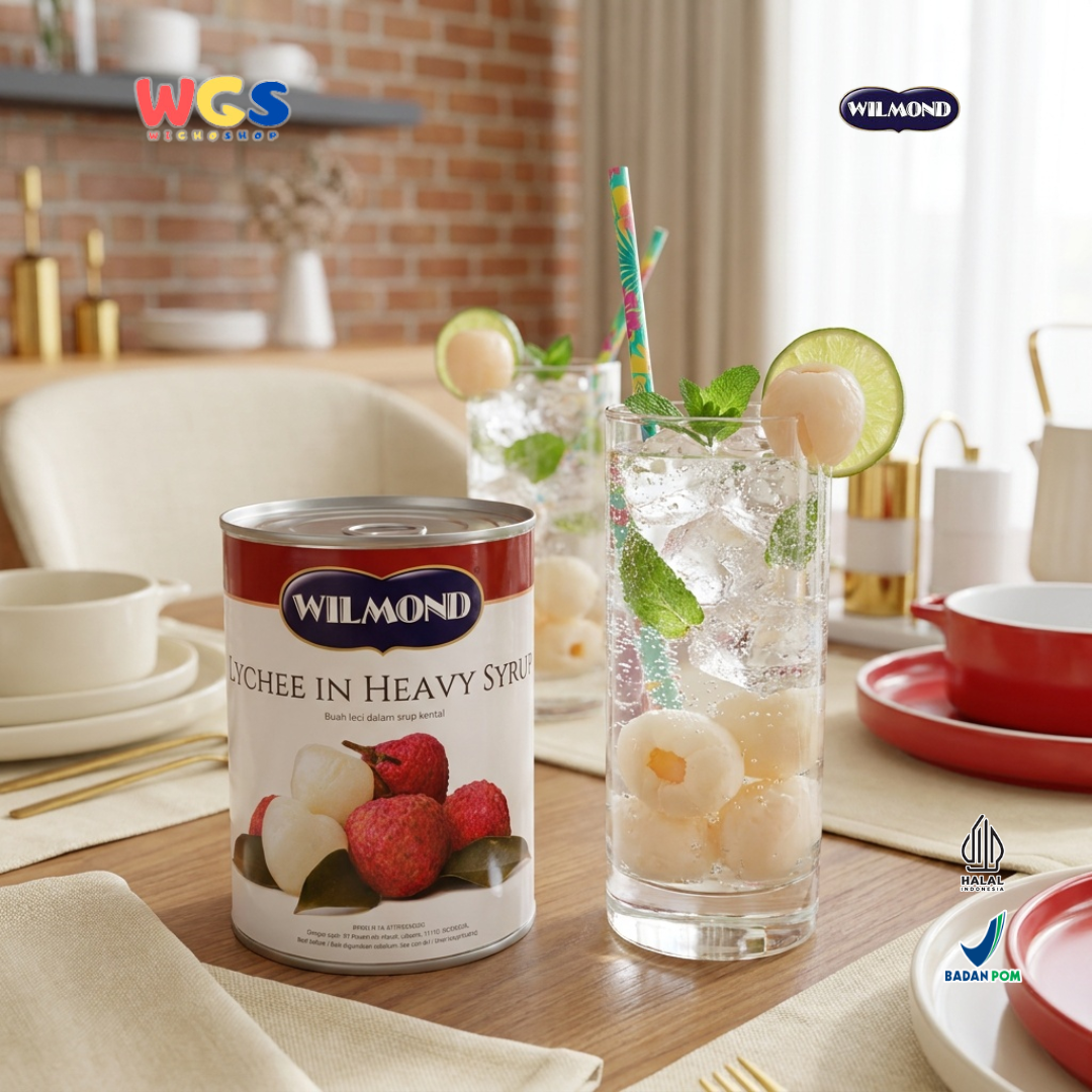 Wilmond Lychee in Heavy Syrup 565g – Canned Lychee Fruit in Fresh Heavy Syrup