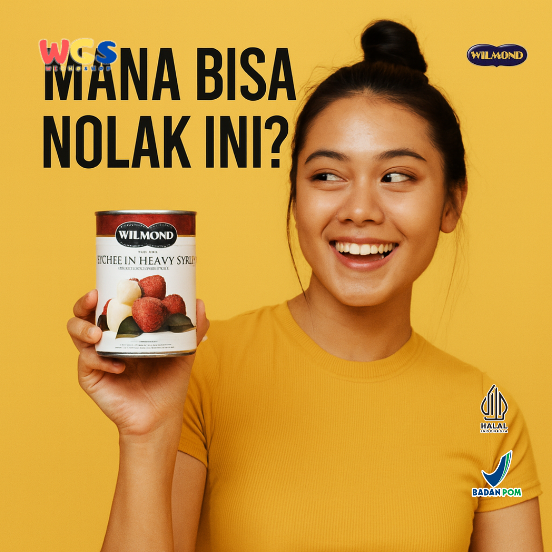 Wilmond Lychee in Heavy Syrup 565g – Buah Leci Kalengan dalam Sirup Kental Segar