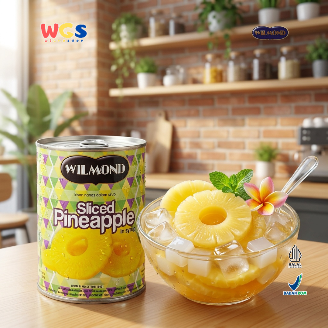 Wilmond Sliced ​​Pineapple in Syrup 567g – Sliced ​​Pineapple in Sweet, Fresh, and Delicious Syrup