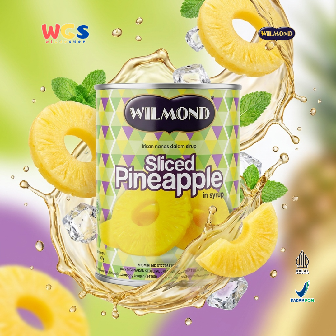 Wilmond Sliced ​​Pineapple in Syrup 567g – Sliced ​​Pineapple in Sweet, Fresh, and Delicious Syrup