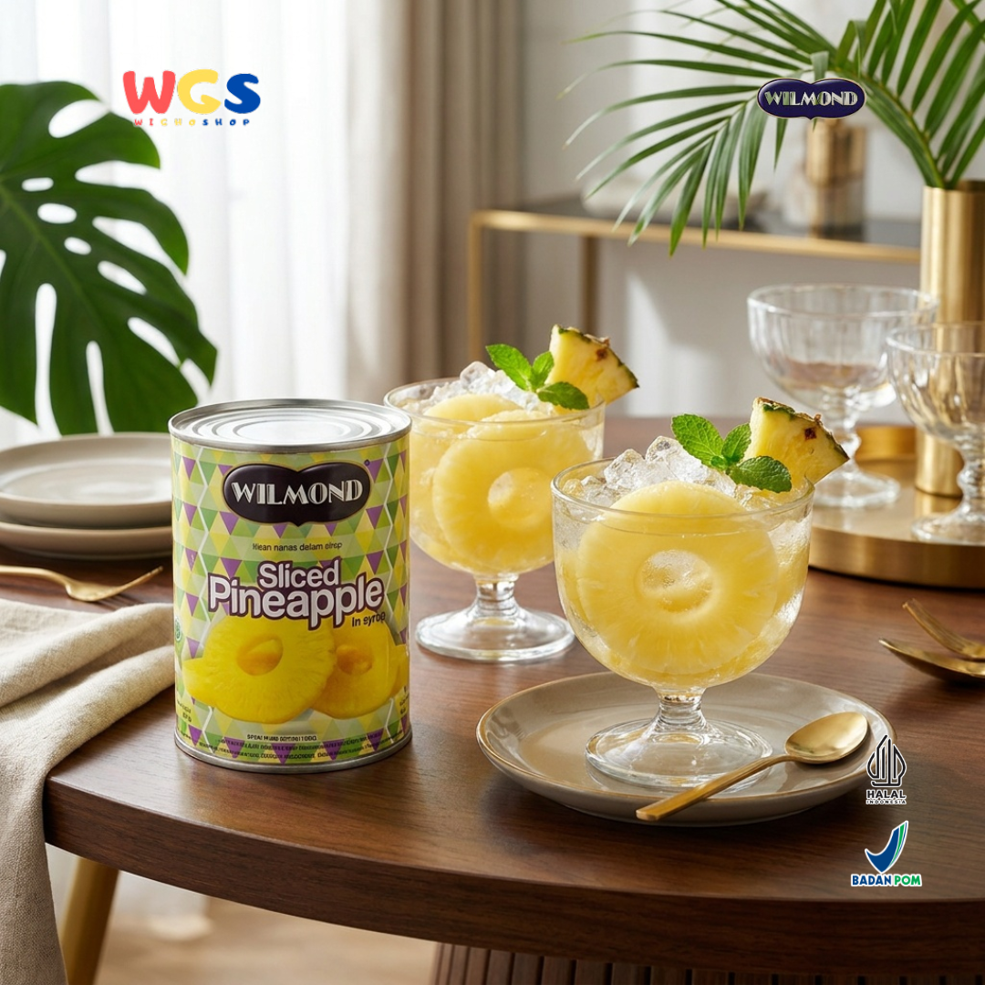 Wilmond Sliced ​​Pineapple in Syrup 567g – Sliced ​​Pineapple in Sweet, Fresh, and Delicious Syrup