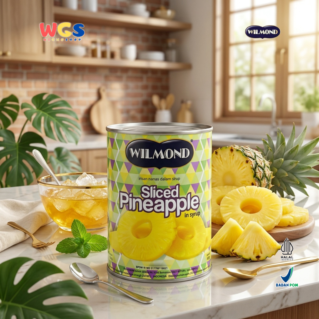 Wilmond Sliced ​​Pineapple in Syrup 567g – Sliced ​​Pineapple in Sweet, Fresh, and Delicious Syrup