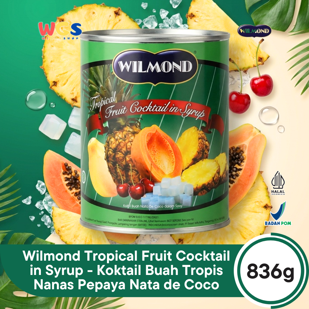 WILMOND Tropical Fruit Cocktail in Syrup Can 863g – Tropical Fruit Cocktail in Light Syrup