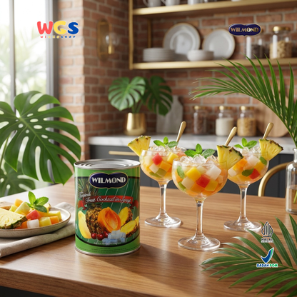 WILMOND Tropical Fruit Cocktail in Syrup Can 863g – Tropical Fruit Cocktail in Light Syrup
