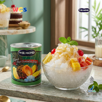 WILMOND Tropical Fruit Cocktail in Syrup Can 863g – Tropical Fruit Cocktail in Light Syrup