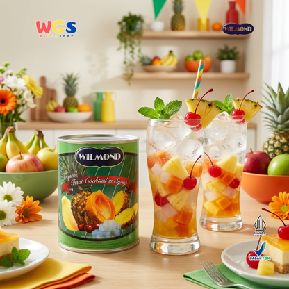 WILMOND Tropical Fruit Cocktail in Syrup Can 863g – Tropical Fruit Cocktail in Light Syrup