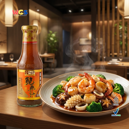 YUMMY HOUSE Abalone Sauce 380g - Saus Abalone Halal untuk Tumis, Mie, Capcay & Dimsum