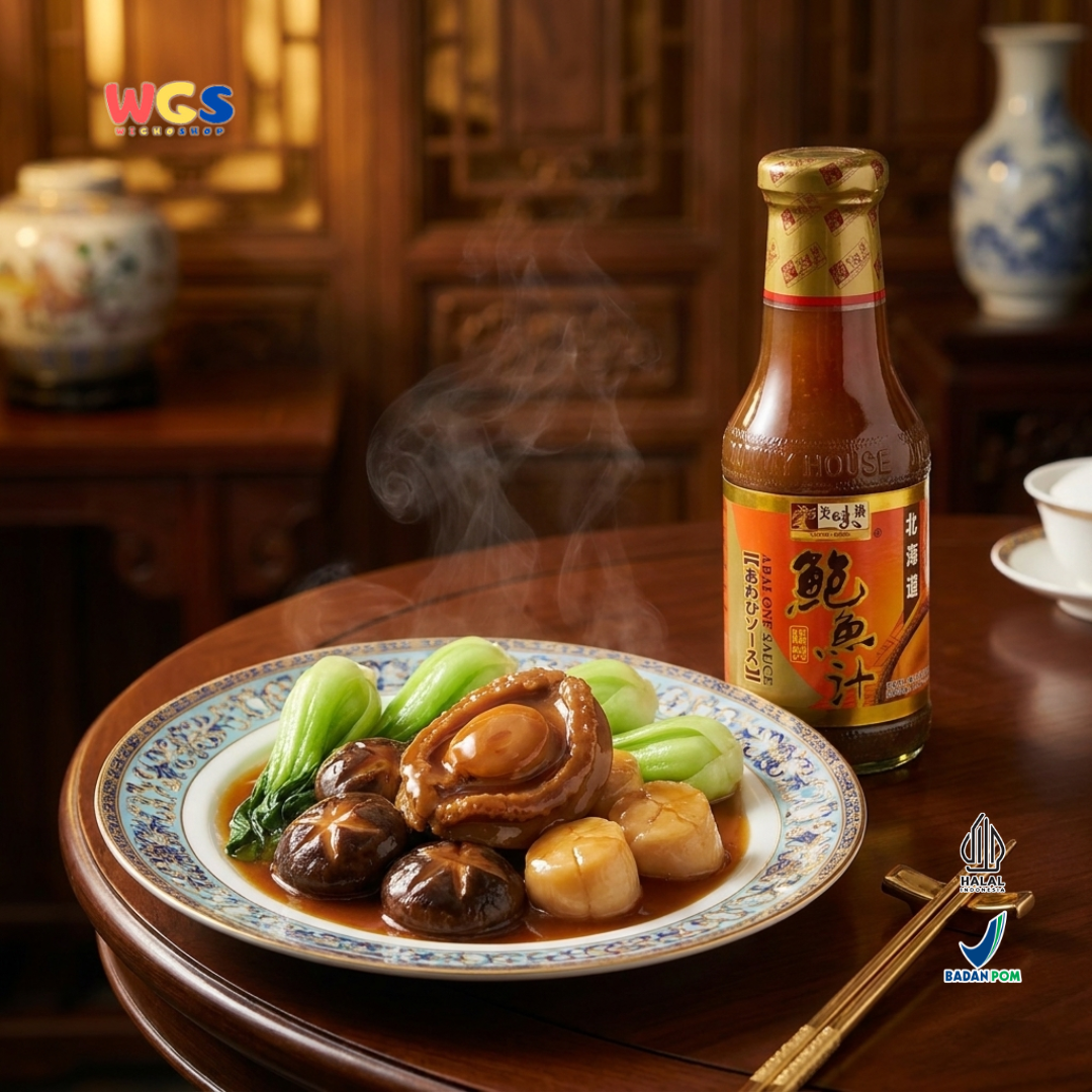 YUMMY HOUSE Abalone Sauce 380g - Saus Abalone Halal untuk Tumis, Mie, Capcay & Dimsum