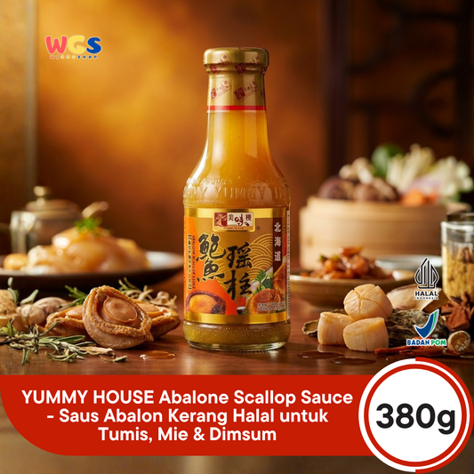 YUMMY HOUSE Abalone Scallop Sauce 380g - Saus Abalon Kerang Halal untuk Tumis, Mie & Dimsum