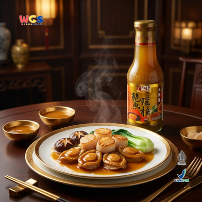 YUMMY HOUSE Abalone Scallop Sauce 380g - Saus Abalon Kerang Halal untuk Tumis, Mie & Dimsum