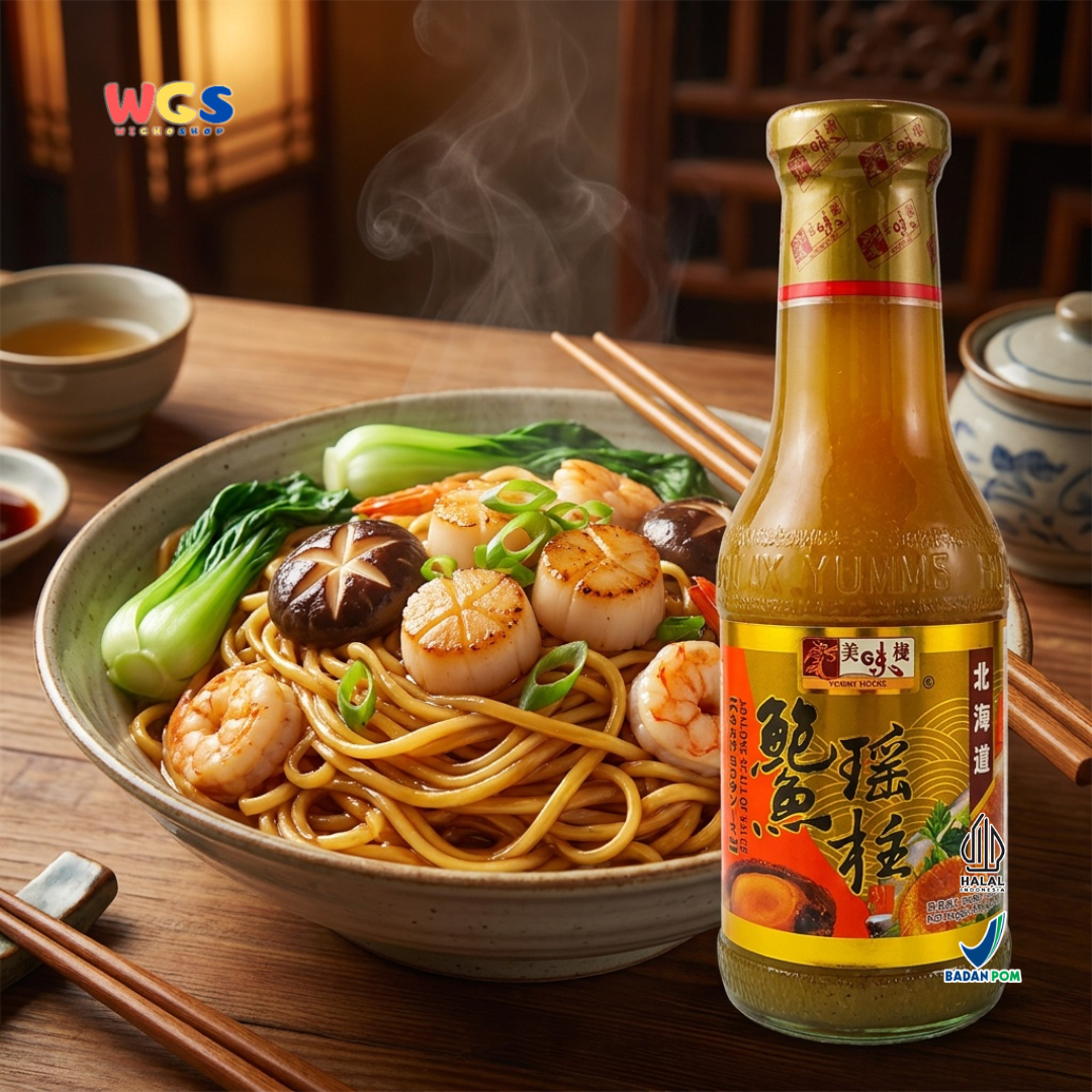 YUMMY HOUSE Abalone Scallop Sauce 380g - Saus Abalon Kerang Halal untuk Tumis, Mie & Dimsum