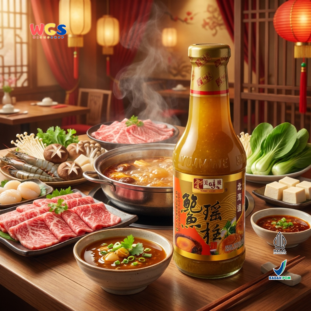 YUMMY HOUSE Abalone Scallop Sauce 380g - Saus Abalon Kerang Halal untuk Tumis, Mie & Dimsum