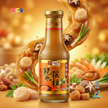YUMMY HOUSE Abalone Scallop Sauce 380g - Saus Abalon Kerang Halal untuk Tumis, Mie & Dimsum