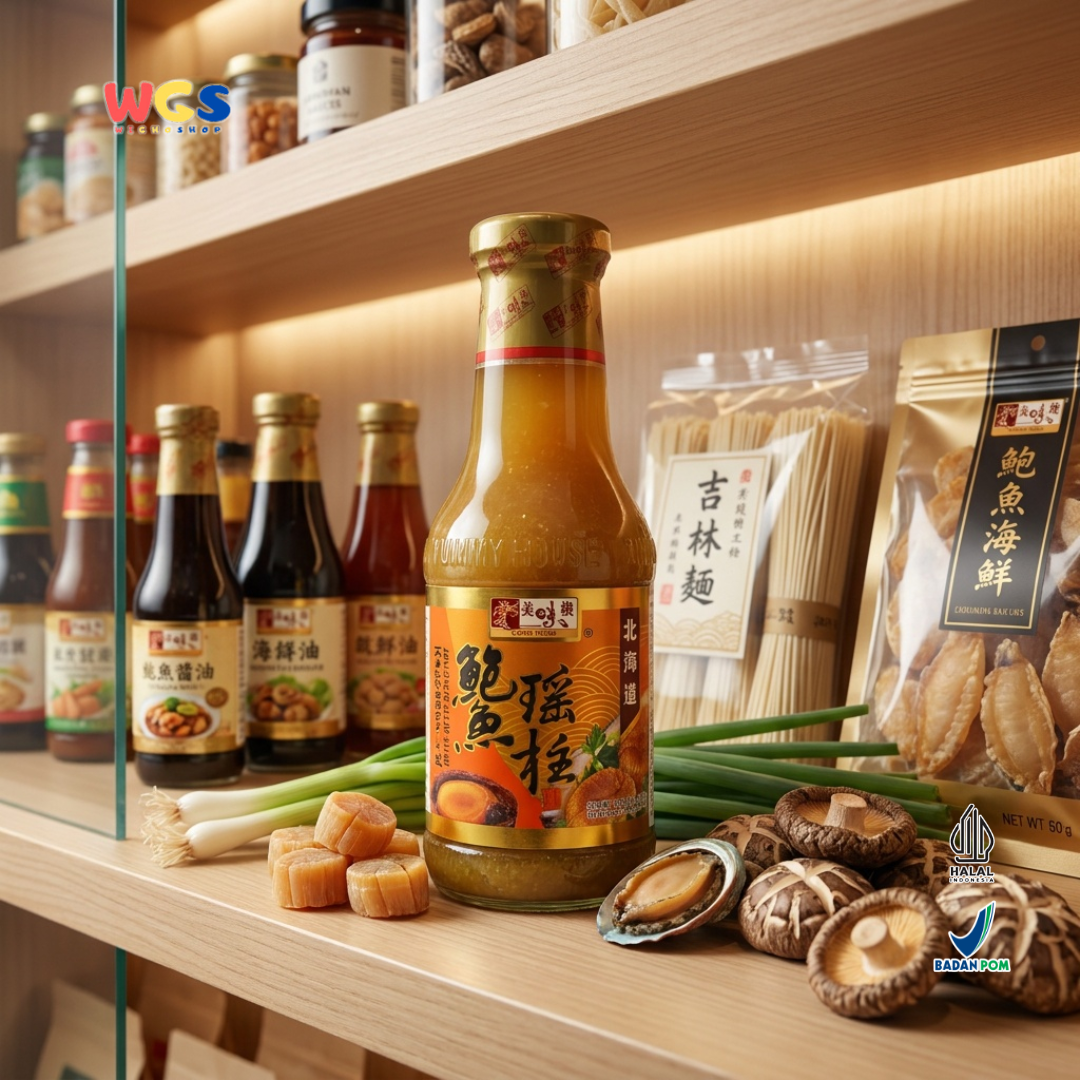 YUMMY HOUSE Abalone Scallop Sauce 380g - Saus Abalon Kerang Halal untuk Tumis, Mie & Dimsum
