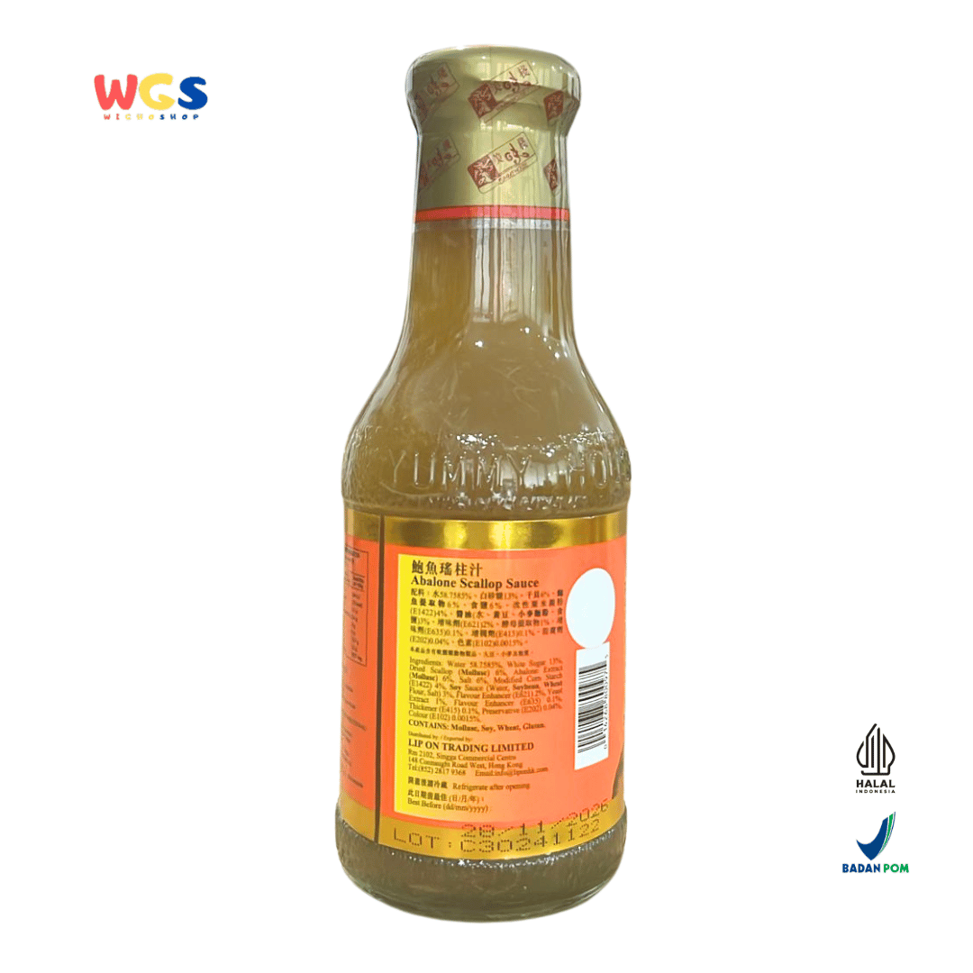 YUMMY HOUSE Abalone Scallop Sauce 380g – Saus Abalon & Kerang Kering Siap Pakai