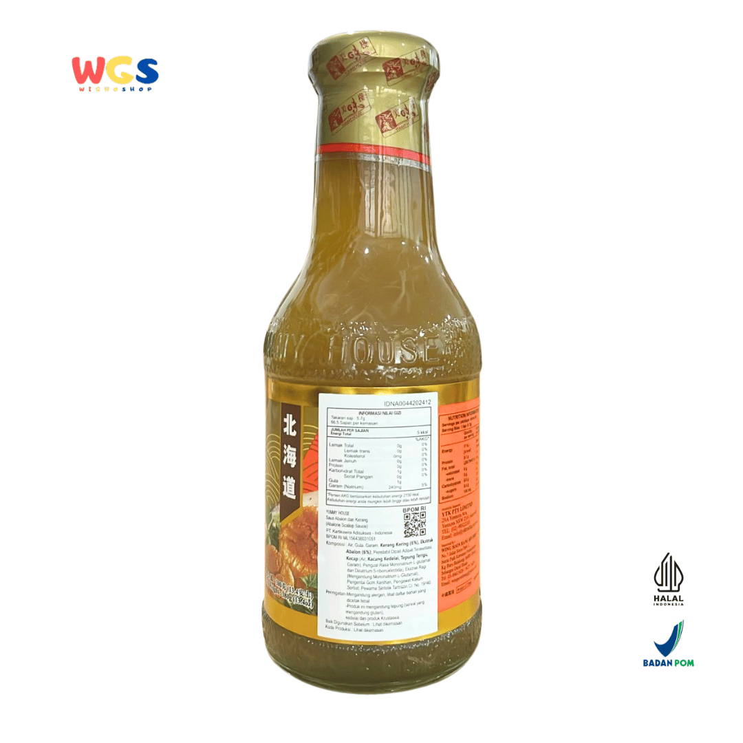 YUMMY HOUSE Abalone Scallop Sauce 380g – Saus Abalon & Kerang Kering Siap Pakai