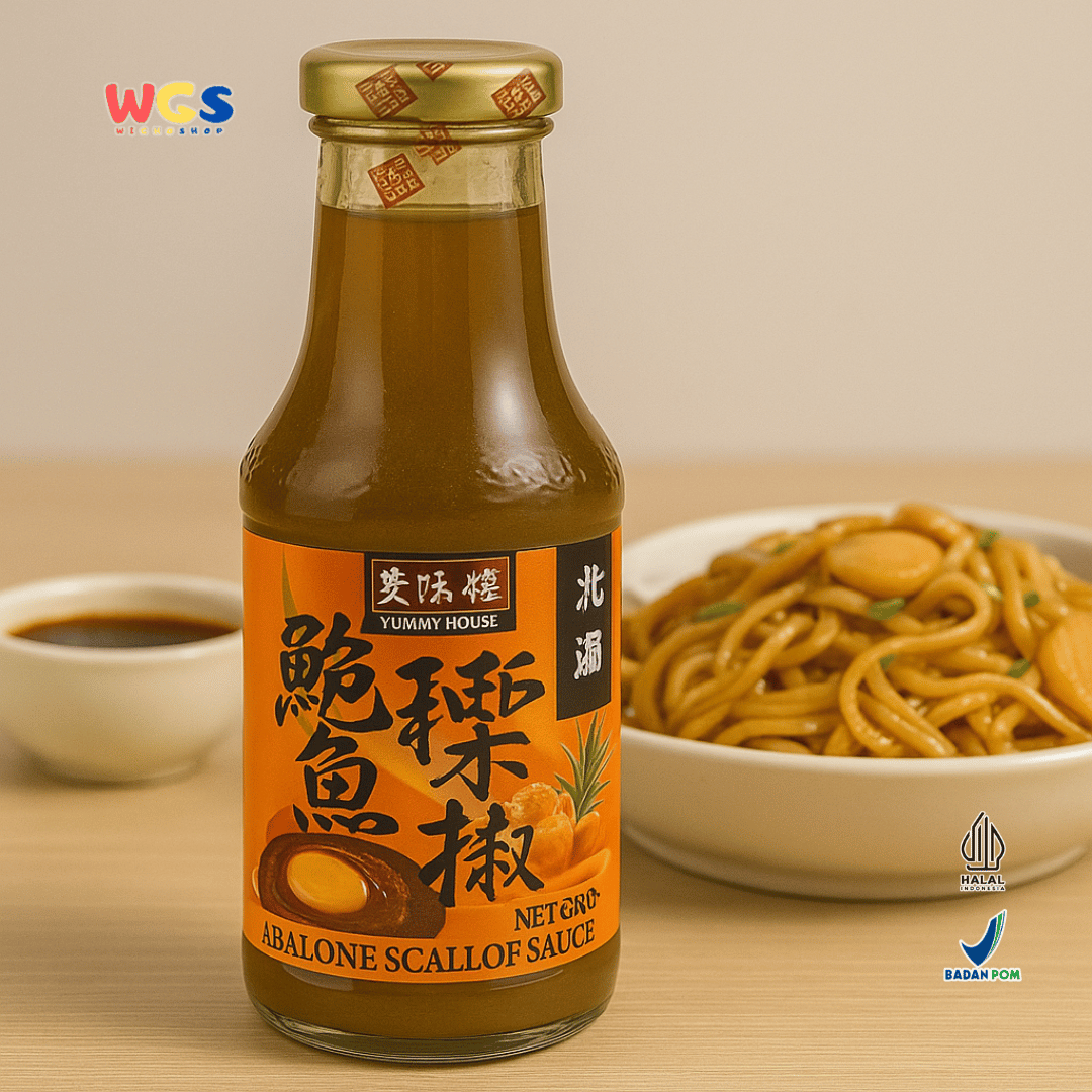 YUMMY HOUSE Abalone Scallop Sauce 380g – Saus Abalon & Kerang Kering Siap Pakai