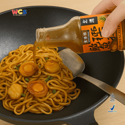 YUMMY HOUSE Abalone Scallop Sauce 380g – Saus Abalon & Kerang Kering Siap Pakai