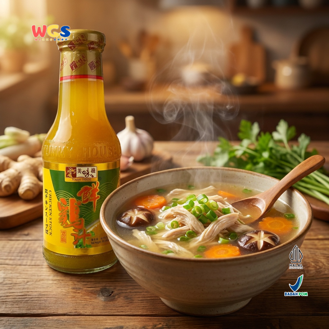 YUMMY HOUSE Chicken Stock Sauce 430g – Ready-to-Use Liquid Chicken Flavored Seasoning Sauce